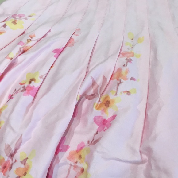 Bandolino Skirt Printed Pastel Pink 100% Cotton, Size 14 - Picture 2 of 3